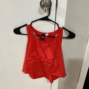 Adidas cropped tank top